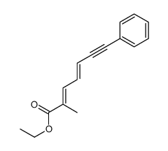 ethyl 2-methyl-7-phenylhepta-2,4-dien-6-ynoate结构式
