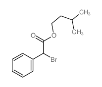 Benzeneacetic acid, a-bromo-, 3-methylbutyl ester Structure