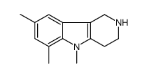 5,6,8-trimethyl-1,2,3,4-tetrahydropyrido[4,3-b]indole Structure