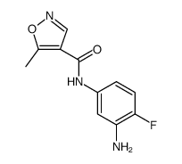 4-Isoxazolecarboxamide, N-(3-amino-4-fluorophenyl)-5-methyl Structure