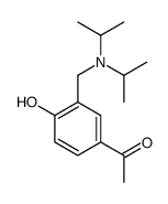 1-[3-[[di(propan-2-yl)amino]methyl]-4-hydroxyphenyl]ethanone Structure