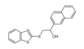 2-benzothiazolyl 2-hydroxy-2-(2-naphthyl)ethyl sulfide Structure