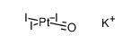 potassium triiodo-carbonyl-platinate(II) Structure