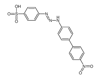 4-[[4-(4-nitrophenyl)anilino]diazenyl]benzenesulfonic acid Structure