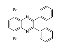 5,8-Dibromo-2,3-diphenylquinoxaline Structure