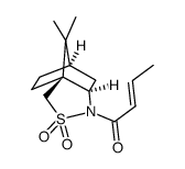 (R)-(-)-(2-丁烯酰)-2,10-樟脑磺内酰胺结构式