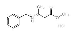 Methyl (3R)-3-(benzylamino)butanoate hydrochloride Structure