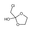 2-(chloromethyl)-1,3-dioxolan-2-ol结构式