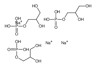 trisodium,2,3-dihydroxypropyl dihydrogen phosphate Structure