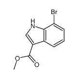 7-溴-1H-吲哚-3-羧酸甲酯结构式