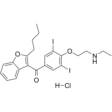 Desethyl Amiodarone Hydrochloride structure