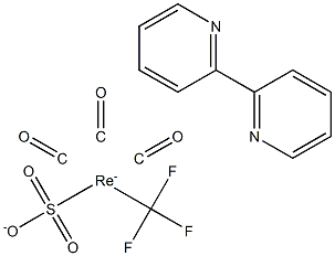三氟甲基磺酰基三羰基(2,2''-联吡啶)r(I)结构式