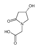 (S)-4-羟基-2-吡咯烷酮-1-n-乙酸结构式