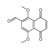6-formyl-5,8-dimethoxy-1,4-naphthaquinone Structure