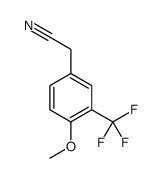 4-Methoxy-3-(trifluoromethyl)phenylacetonitrile Structure
