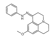 2,3,6,7-Tetrahydro-9-methoxy-1H,5H-benzo[ij]quinolizin-1-one phenyl hydrazone结构式