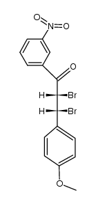 (2RS,3SR)-2,3-dibromo-3-(4-methoxy-phenyl)-1-(3-nitro-phenyl)-propan-1-one Structure