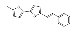 2-methyl-5-[5-(2-phenylethenyl)thiophen-2-yl]thiophene结构式
