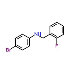 4-Bromo-N-(2-fluorobenzyl)aniline Structure