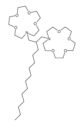 N,N'-(2-dodecylpropane-1,3-diyl)bis(monoaza-15-crown-5) Structure