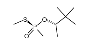 R-(+) [S-(+)-O-pinacolyl] S-methyl methylphosphonothioate结构式