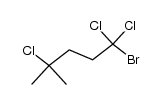 1-bromo-1,1,4-trichloro-4-methylpentane结构式