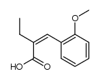 (Z)-2-ethyl-3-(2-methoxy-phenyl)-acrylic acid结构式