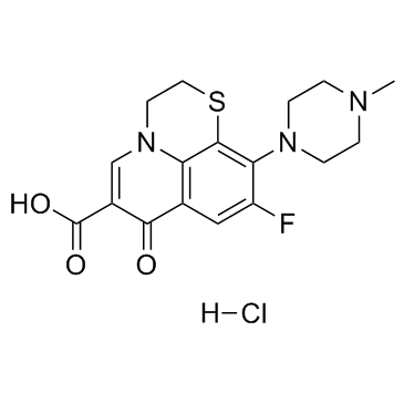 盐酸鲁氟沙星(MF-934)结构式