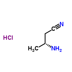 (R)-3-AMINOBUTANENITRILE HCL Structure