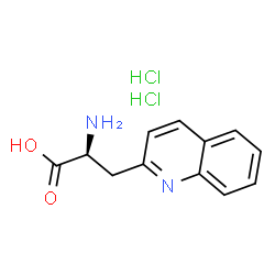 (S)-2-AMINO-3-QUINOLIN-2-YL-PROPIONICACID 2HCl Structure
