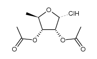 di-O-acetyl-5-deoxy-ξ-D-ribofuranosyl chloride Structure