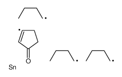 3-tributylstannylcyclopent-2-en-1-one Structure