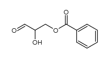 3-benzoyloxy-2-hydroxy-propionaldehyde结构式