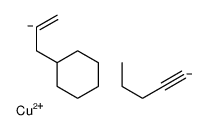 copper,pent-1-yne,prop-2-enylcyclohexane Structure