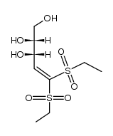 5,5-bis-ethanesulfonyl-L-erythro-pent-4-ene-1,2,3-triol结构式