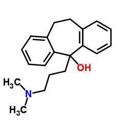 5-(3-dimethylaminopropyl)-10,11-dihydrodibenzo[a,d]cyclohepten-5-ol structure