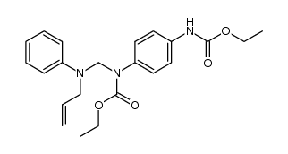 ethyl ((allyl(phenyl)amino)methyl)(4-((ethoxycarbonyl)amino)phenyl)carbamate Structure