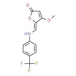 4-METHOXY-5-([4-(TRIFLUOROMETHYL)ANILINO]METHYLENE)-2(5H)-FURANONE Structure