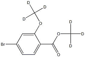 Methyl-d3 3-(methoxy-d3)-bromophenyl-4-carboxylate Structure