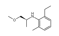 (S)-N-(2-ethyl-6-methylphenyl)-N-(1'-methoxymethyl)ethylamine结构式