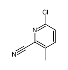6-氯-3-甲基-2-吡啶甲腈;6-氯-3-甲基-2-氰基吡啶结构式