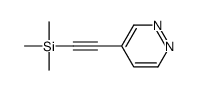 trimethyl(2-pyridazin-4-ylethynyl)silane Structure
