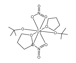 Ce(OCMe3)2(NO3)2(THF)2 Structure