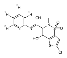 氯诺昔康-D4结构式