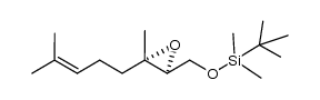 (2S,3S)-1-(tert-butyldimethylsiloxy)-3,7-dimethyl-2,3-epoxyoct-6-ene Structure
