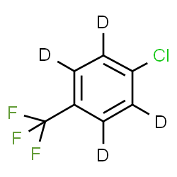 4-CHLORO-A,A,A-TRIFLUOROTOLUENE-D4 Structure