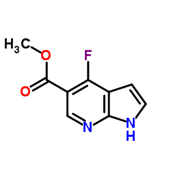 methyl 4-fluoro-1H-pyrrolo[2,3-b]pyridine-5-carboxylate Structure