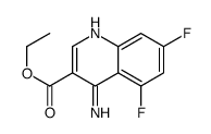 4-Amino-5,7-difluoroquinoline-3-carboxylic acid ethyl ester structure