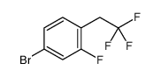 4-bromo-2-fluoro-1-(2,2,2-trifluoroethyl)benzene Structure