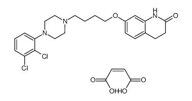 7-(4-(4-(2,3-dichlorophenyl)-1-piperazinyl)-butoxy)-3,4-dihydro-2(1H)-carbostyril maleate Structure
